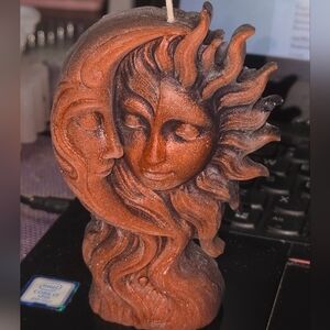 The Sun Loves The Moon Color Swirl Candle